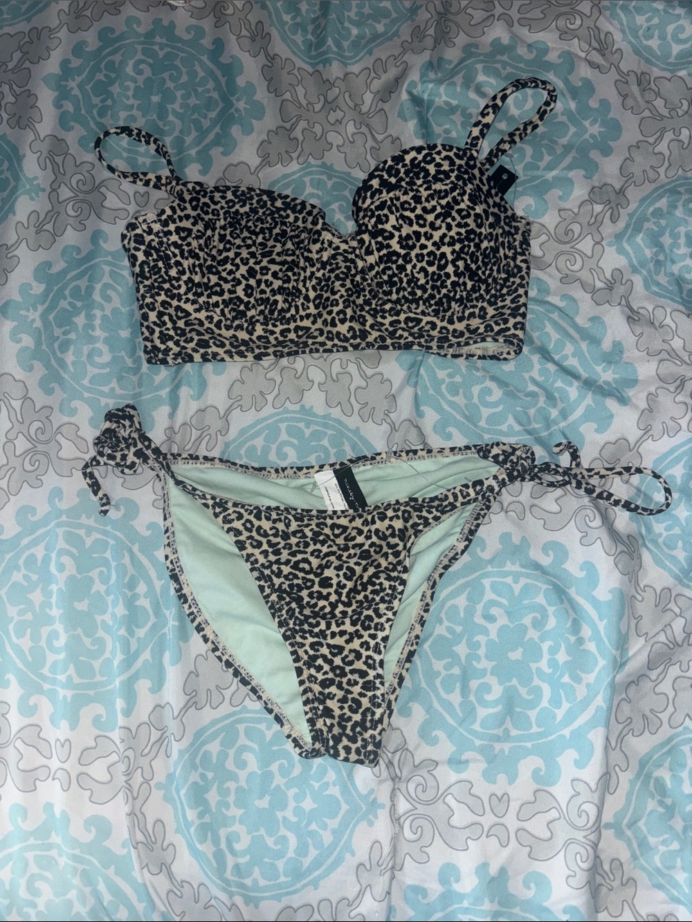Leopard print bikini